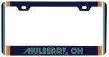 Mulberry Ohio Car Metal License Plate Frame Retro Design 