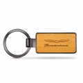 Ipick Image Made For Ford Thunderbird Laser Engraved Maple Wood Gunmetal Frame Case Key Chain