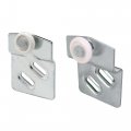 Prime-line N 7537 Sliding Closet Door Roller Kit 7 8 In Wheel Dia Convex Round Edge Plastic Stamped Steel Constructioncludes 1 