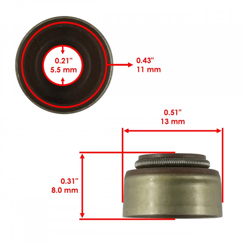 Caltric Valve Stem Seal For Polaris Sportsman 300 2008 2009 2010