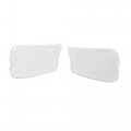 X Autohaux Pair Door Panel Courtesy Light Lens Cover Front Driver Clear Housing Interior Lamp For Ford F-150 1997-2003 F-250