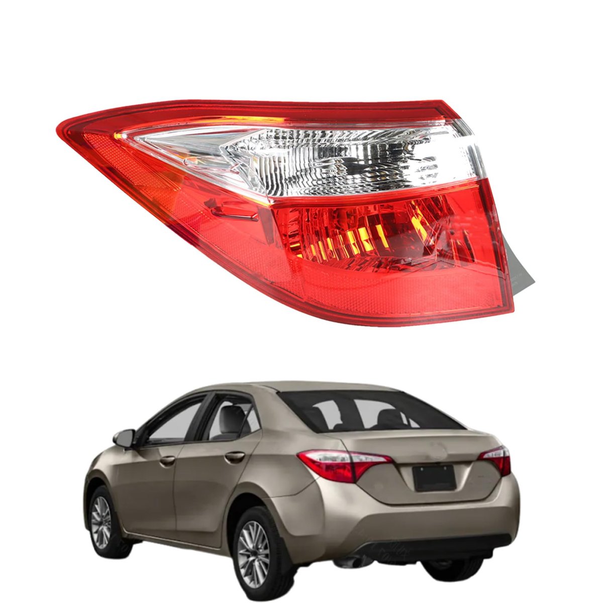 Driver Side Outer Tail Light Replacement For Toyota Corolla 2014 2015 2016 Rear Lamp Assembly 815600275 To2804118
