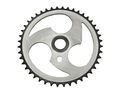 Sprocket Zt7a-d 44t 1 2 X 8 Chrome Black For Bicycles Bikes Lowriders Beach Cruiser Strech Limos Chopper 