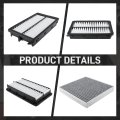 Cabin And Engine Air Filter Kit For Hyundai Santa Fe Tucson 2021 2022 2023 2024 Replacement Part Numbers 28113-l1000