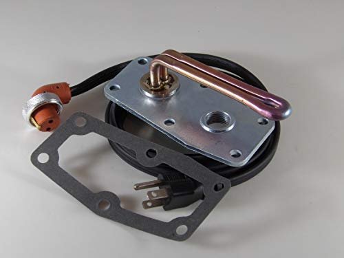 Engine Heater Kit For Cummins Big Cam Iv Having One Hose Connection 1 2 Npt To Rear Plate