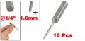 Uxcell 10pcs 4 Hex 50mm Long 1 6mm Phillips Ph00 Magnetic Screwdriver Bits