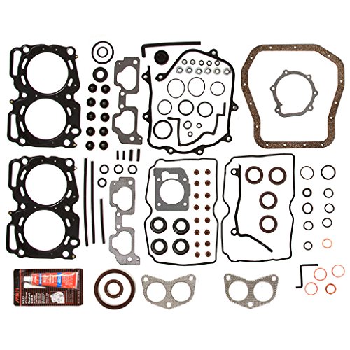 Evergreen Engine Rering Kit Fsbrr99mlseve For 99-03 Subaru 2 5 Sohc Ej25 Full Gasket Set 25mm 010 Oversize Main Rod Bearings 0