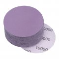 Uxcell 30pcs 3-inch Purple Sanding Discs 10000 Grits Hook And Loop Professional Aluminum Oxide Sand Paper Wet Dry Polish For