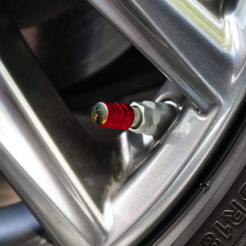 Wizard Of Oz Wicked Witch Character Tire Rim Wheel Aluminum Valve Stem Caps Red 4 Pieces For Passenger Cars Trucks And Vans