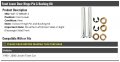 Front Lower Door Hinge Pin And Bushing Kit Compatible With 1990-2006 Lincoln Town Car