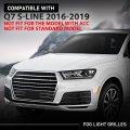 Pair Front Bumper Lower Grille Fog Light Grill Covers For Audi Q7 S-line 2016-2019 Lh Driver Rh Passenger Side 2pcs 4m0807681d
