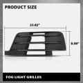 Pair Front Bumper Lower Grille Fog Light Grill Covers For Audi Q7 S-line 2016-2019 Lh Driver Rh Passenger Side 2pcs 4m0807681d