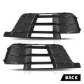 Pair Front Bumper Lower Grille Fog Light Grill Covers For Audi Q7 S-line 2016-2019 Lh Driver Rh Passenger Side 2pcs 4m0807681d