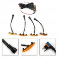 Topteng 4pcs Plastic Car Grille Led Lights Light Fuse Set Wire Harness Fit For Toyota 4runner 2014-2023 Trd Pro