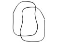 Auto Krafters Compatible Replacement For Door Weatherstrip Seal Gasket Lh Rh 1967-72 Pickup F-series 100 250 350 Truck 