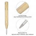 Uxcell Automatic Center Punch 5-inch Spring-loaded Hole Puncher Marker Hand Tool Adjustable Yellow For Wood Metal Plastic 2pcs