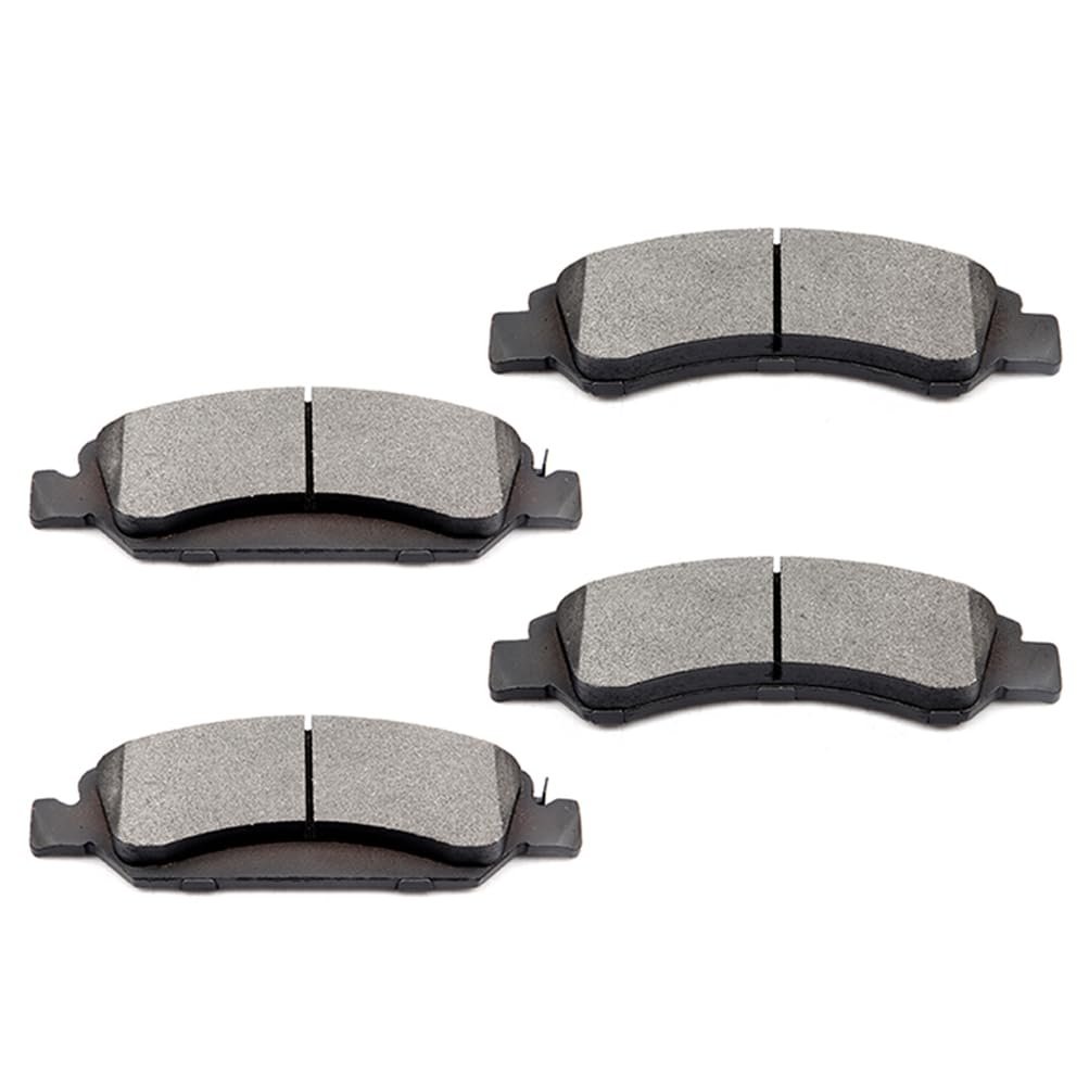 Front D1363 Semi Metal Disc Brake Pad Set For Cadillac Escalade Chevrolet Silverado 1500 Suburban Tahoe Gmc Sierra Yukon 4