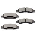Front D1363 Semi Metal Disc Brake Pad Set For Cadillac Escalade Chevrolet Silverado 1500 Suburban Tahoe Gmc Sierra Yukon 4 