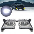 Wflnhb Fog Lights Assembly Replacement For 2019-2021 Chevy Silverado 1500 2020-2021 2500hd 3500hd With Bulbs Harness Switch Kit