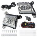 Fog Lights Assembly Replacement For 2019-2021 Chevy Silverado 1500 2020-2021 2500hd 3500hd With Bulbs Harness Switch Kit