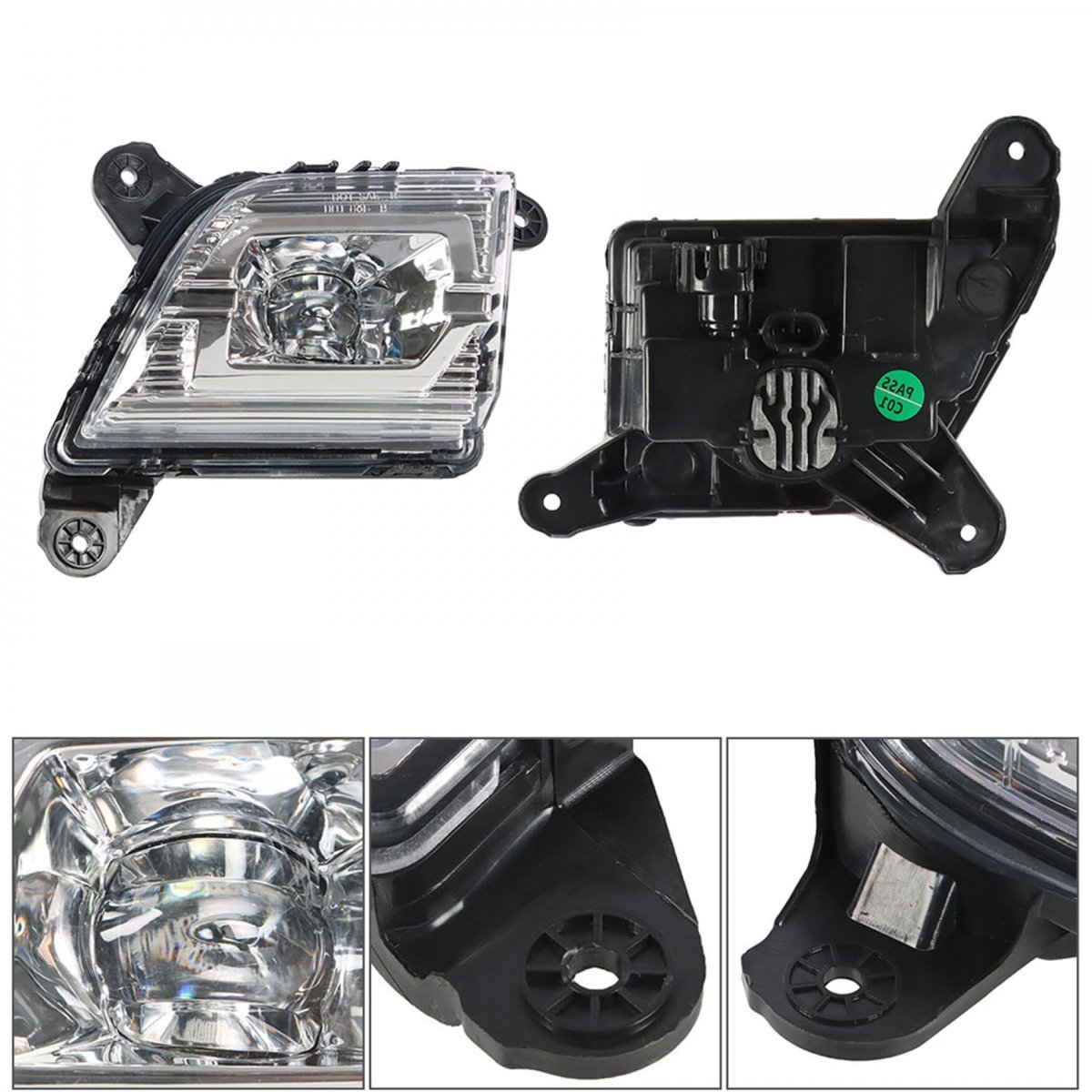 Fog Lights Assembly Replacement For 2019-2021 Chevy Silverado 1500 2020-2021 2500hd 3500hd With Bulbs Harness Switch Kit