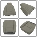 Labwork Front Driver And Passenger Side Bottom Top Lean Back Gray Artificial Leather Seat Cover Replacement For 2002-2007 F250