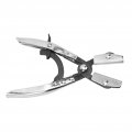Hose Pinch Off Plier Steel Ratcheting Jaws Swiveling Universal For Automobile Radiator Brake Coolant Pipes 8 Inch 