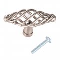 East West Consolidated 899sn-25 Satin Nickel Bird Cage Cabinet Knob 3 76mm Pack Of 25