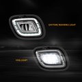 Everesthd 2pcs Led Fog Lights Modified Fogs Lamps Assembly Fit For Freightliner Cascadia 2008-2017 Heavy Duty Truck Left Driver