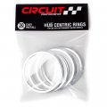 Circuit Performance Hub Centric Rings 4 Pack 76 1 To 63 Silver Aluminumrings Compatible With Ford Focus Fiesta Volvo Jaguar 4mm