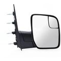 Passenger Side Mirror For Ford Econoline Sail Type Textured Black With Blind Spot Manual Foldaway 61195f 