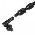 X Autohaux 36 Car Universal Braided Throttle Cable Kit Swap Fuel Line Stainless Steel Gas Black Inch