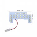 X Autohaux 1 Set 5050smd Led Cabin Lamp 6000k Car Interior Dome Light For Honda N-wgn White
