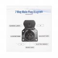 Autokay 4 7 Pin Trailer Tow Wiring Harness Plug Ford F250 F350 Super Duty 1999-2001 For Thru 1999 Replace A Yc3z-13a576-ca