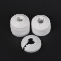 Uxcell Pipe Cover Decoration 16mm Pp Plastic Escutcheon Water Drain Line White 10pcs