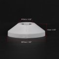 Uxcell Pipe Cover Decoration 16mm Pp Plastic Escutcheon Water Drain Line White 10pcs