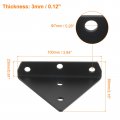 Uxcell Shelf Brackets 6pcs 170mm Stainless Steel Invisible Triangle Bracket With Screws Wall Mounted Floating Supporter For