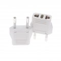 5 Pack Eu European Kr Plug Adapter Toptekits Travel Adapters From America To Europe Outlet Adaptor White 4 0mm