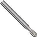 Keo 34380 Solid Carbide Nc Spotting Drill Bit Uncoated Bright Finish Round Shank Right Hand Flute 90 Degree Point Angle 3 8 