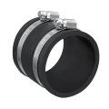 Powertec 70148 2-1 2 Inch Dust Control Flex Cuff With Steel Hose Clamps Connector Rubber Coupler For Woodworking Collection 