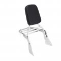 Ocpty Motorcycle Backrest Sissy Bar Detachable Compatible For Honda Steed Vlx600 Shadow Vt600 1999-2008 Passenger Rear Pad