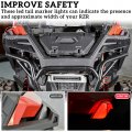 Sautvs Led Rear Marker Lights Forzr Pro Xp Pro 20-23 Smoked Black Signal Tail Clearance Side Light Position Lamp Polaris Rzr