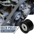 X Autohaux 16603-38011 Car Drive Belt Idler Pulley Crankshaft Crank For Toyota Tundra 2007-2013 Sequoia Land Cruiser Lexus