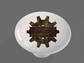 Steampunk Cog High Gloss Ceramic Drawer Knob 