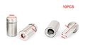 12 X 24mm Glass Standoff Stainless Steel Material Advertising Nails Wall Connector Silver Tone 10pcs 