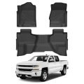 Cartist Floor Mats For 2014-2018 Chevy Silverado Gmc Sierra 1500 2015-2019 2500hd 3500 Hd Double Cab All Weather Liners