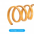Uxcell Edge Trim Orange U Shape Protector Rubber With Steel Clips Fits 1 64 -1 16 8 2ft 2 5meter Length Door Guards
