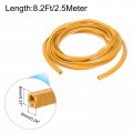Uxcell Edge Trim Orange U Shape Protector Rubber With Steel Clips Fits 1 64 -1 16 8 2ft 2 5meter Length Door Guards