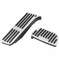 X Autohaux 1 Set Anti Slip No Drilling Aluminum Alloy Brake And Gas Accelerator Pedal Covers Foot Pads For Toyota Rav4 Avalon