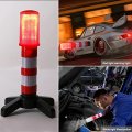Encell Set Of 2 Led Road Safety Flares Roadside Emergency Warning Signal Beacon Red